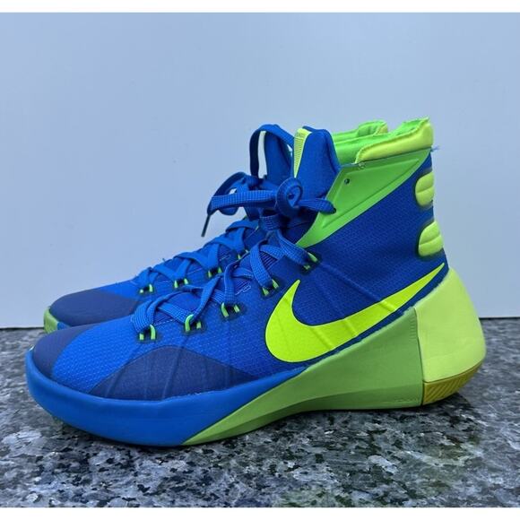 Nike Hyperdunk 2015 Men\'s Basketball Sneakers Green Glow Blue Size 7.5 main image 10